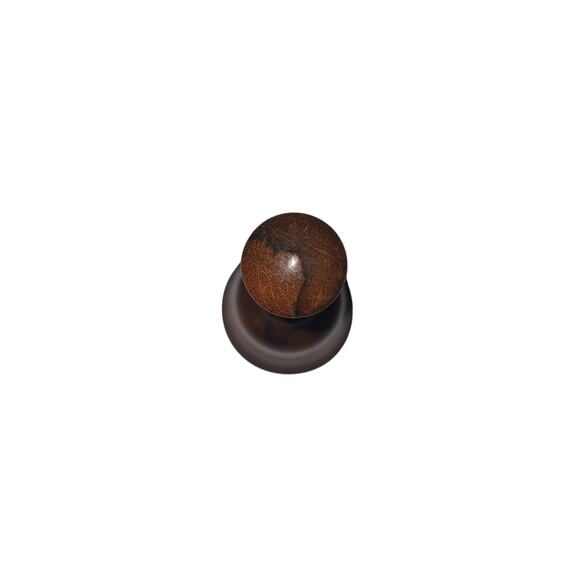 Vintage Small Mrytle Wood Wooden Bell Rings Bell On Chain Collectible‎ Decor - Picture 3 of 4